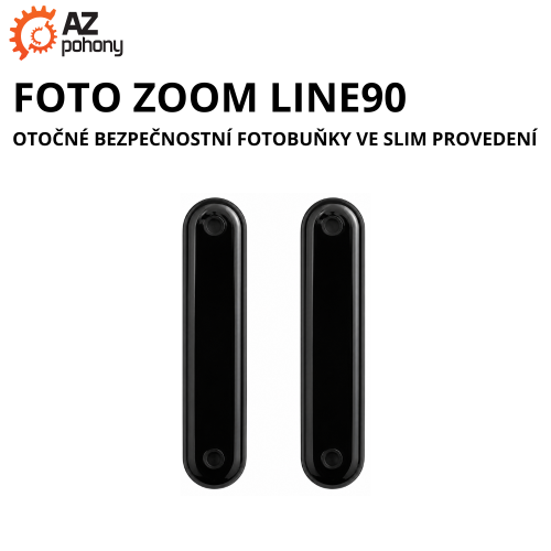 FOTO ZOOM LINE90 - otočné bezpečnostní fotobuňky ve slim provedení